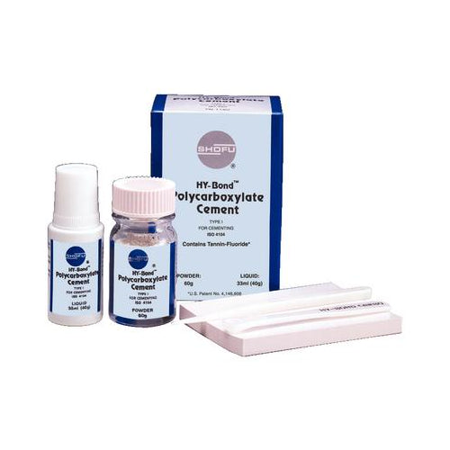 Shofu Dental 1160 Hy-Bond Polycarboxylate Luting Cement Package Kit Shofu Dental 1160 Hy-Bond Polycarboxylate Luting Cement Package Kit